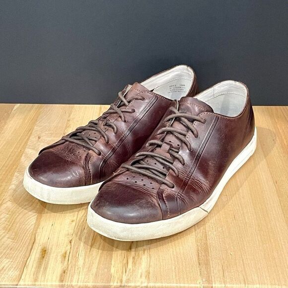Cole Haan Brown Leather Retro Sneakers. Size 10.5M - Picture 1 of 10